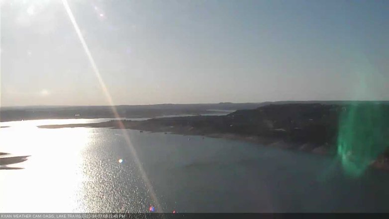 Lake Travis webcam, August 7, 2023 6:25 PM CT