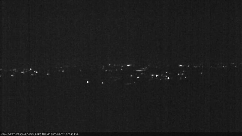 Lake Travis webcam, August 7, 2023 10:25 PM CT