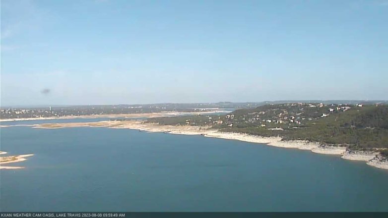 Lake Travis webcam, August 8, 2023 10:00 AM CT