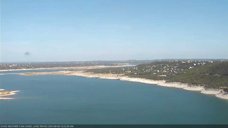 Lake Travis webcam, August 8, 2023 10:25 AM CT