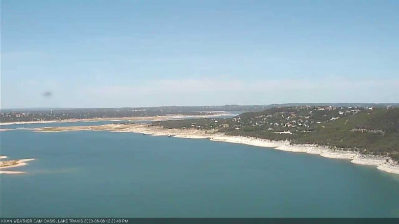 Lake Travis webcam, August 8, 2023 12:25 PM CT