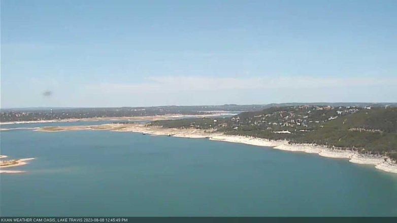 Lake Travis webcam, August 8, 2023 12:45 PM CT