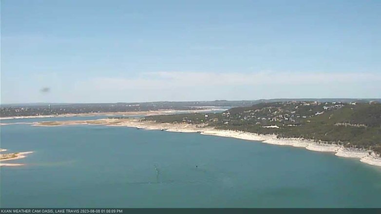 Lake Travis webcam, August 8, 2023 1:00 PM CT