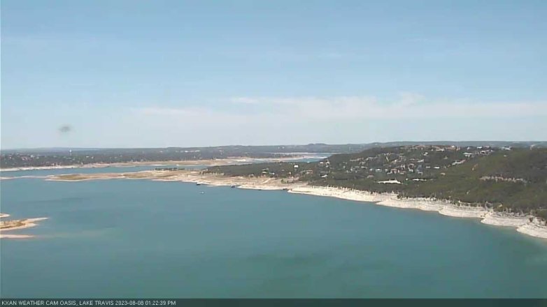 Lake Travis webcam, August 8, 2023 1:25 PM CT