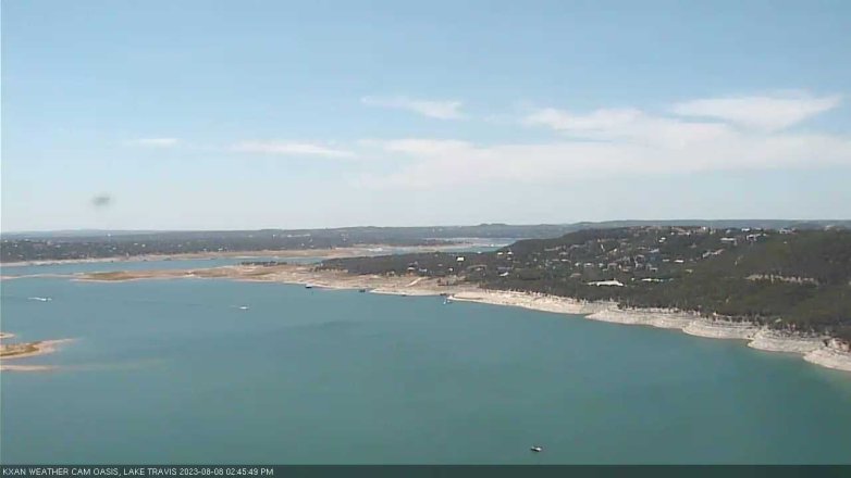 Lake Travis webcam, August 8, 2023 2:45 PM CT