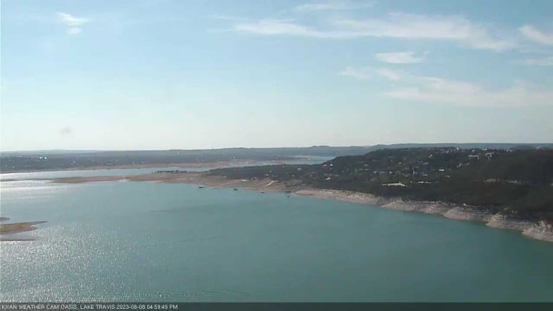 Lake Travis webcam, August 8, 2023 5:00 PM CT