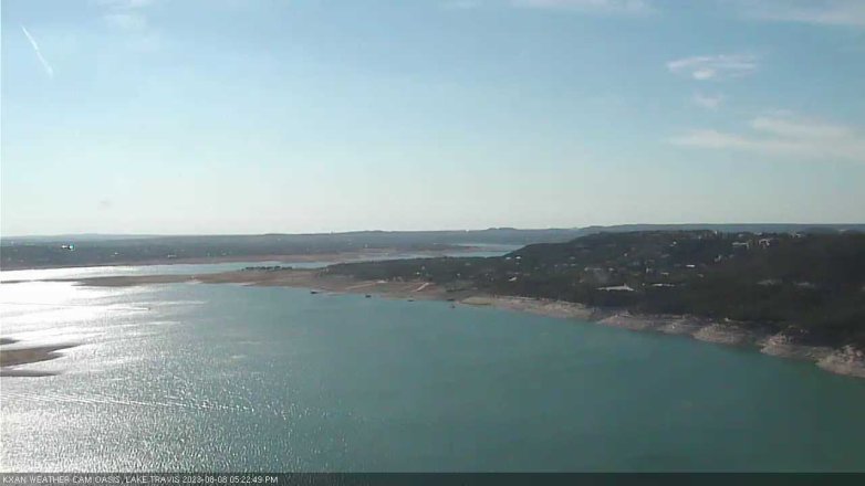 Lake Travis webcam, August 8, 2023 5:25 PM CT