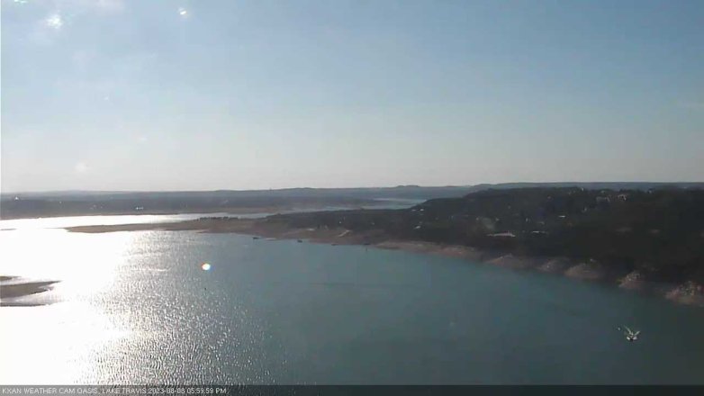 Lake Travis webcam, August 8, 2023 6:00 PM CT