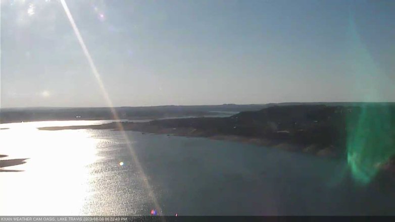 Lake Travis webcam, August 8, 2023 6:25 PM CT
