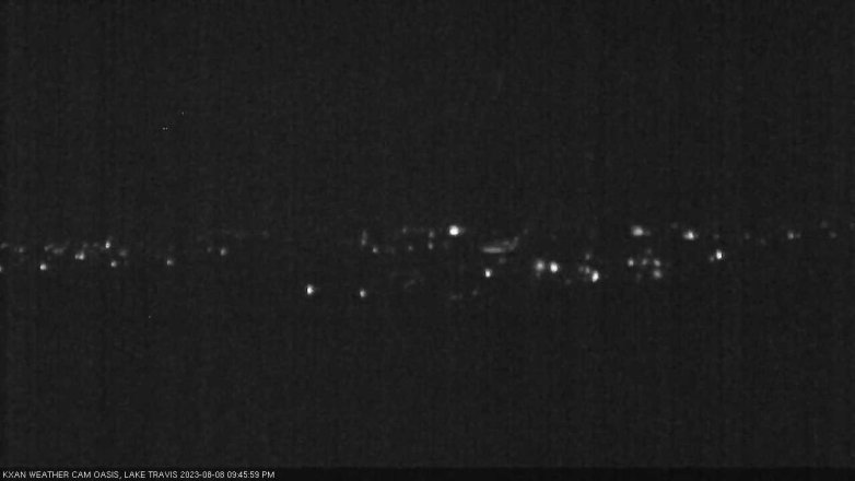 Lake Travis webcam, August 8, 2023 9:45 PM CT