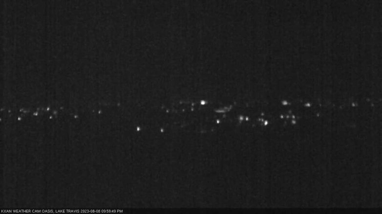 Lake Travis webcam, August 8, 2023 10:00 PM CT