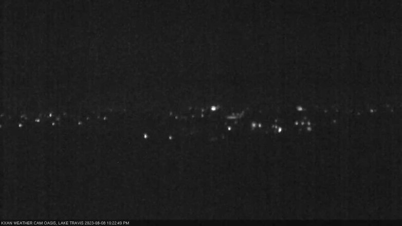 Lake Travis webcam, August 8, 2023 10:25 PM CT