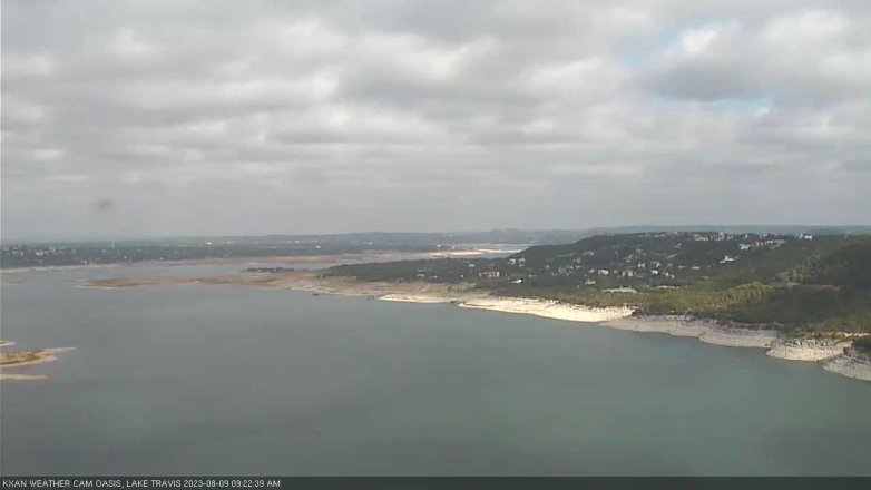 Lake Travis webcam, August 9, 2023 9:25 AM CT