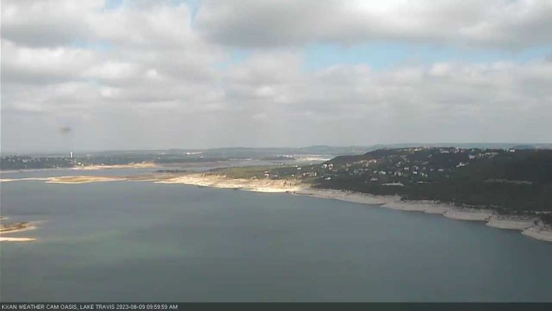 Lake Travis webcam, August 9, 2023 10:00 AM CT