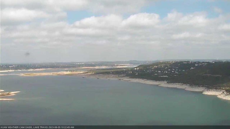 Lake Travis webcam, August 9, 2023 10:25 AM CT