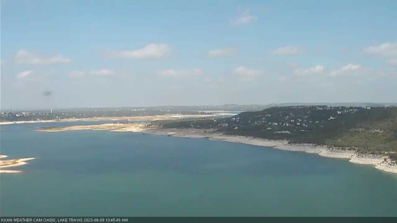 Lake Travis webcam, August 9, 2023 10:45 AM CT