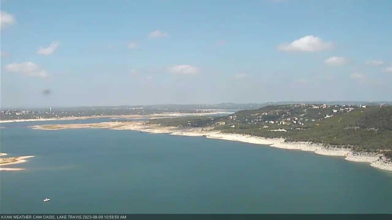 Lake Travis webcam, August 9, 2023 11:00 AM CT