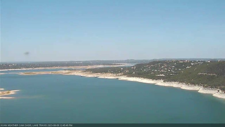 Lake Travis webcam, August 9, 2023 12:45 PM CT