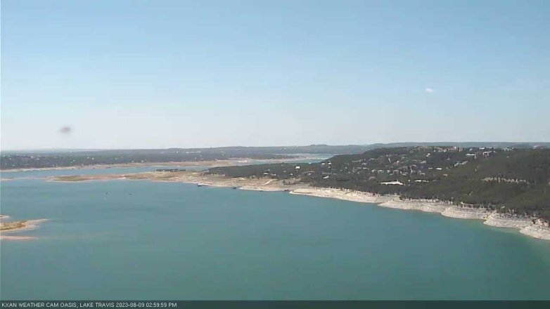 Lake Travis webcam, August 9, 2023 3:00 PM CT
