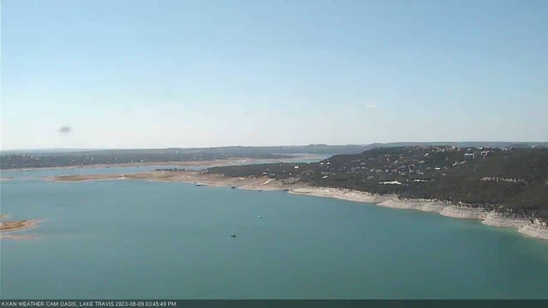 Lake Travis webcam, August 9, 2023 3:45 PM CT