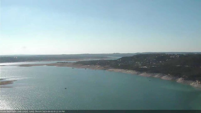 Lake Travis webcam, August 9, 2023 5:25 PM CT