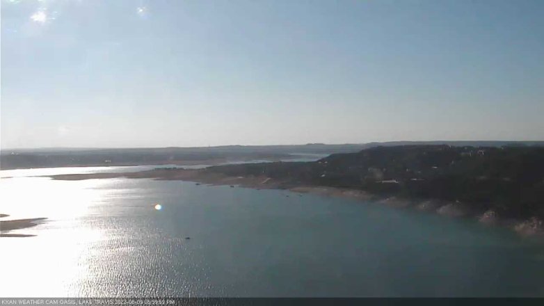 Lake Travis webcam, August 9, 2023 6:00 PM CT
