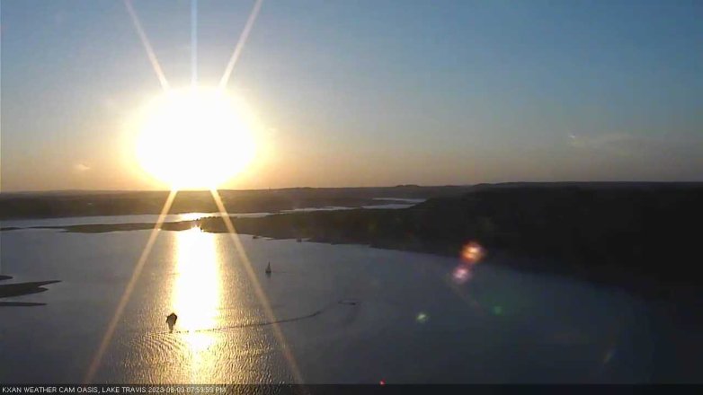 Lake Travis webcam, August 9, 2023 8:00 PM CT