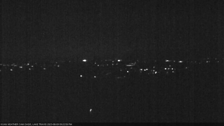 Lake Travis webcam, August 9, 2023 9:25 PM CT