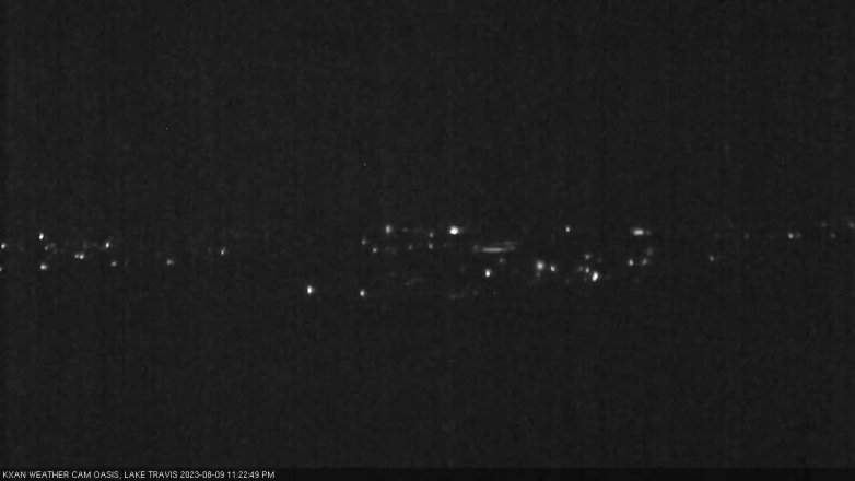 Lake Travis webcam, August 9, 2023 11:25 PM CT