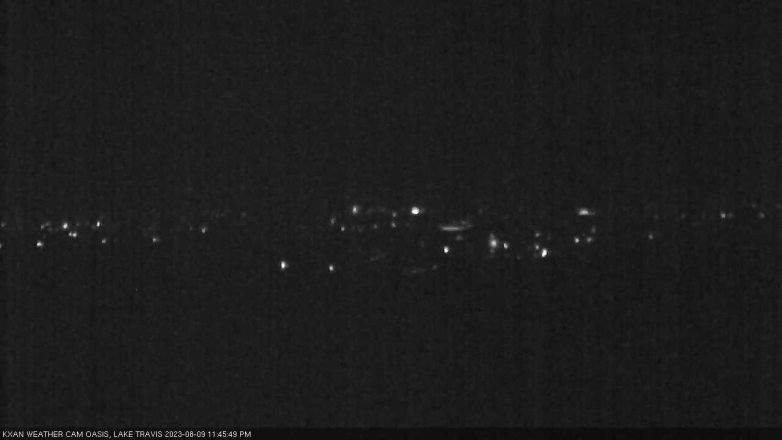 Lake Travis webcam, August 9, 2023 11:45 PM CT