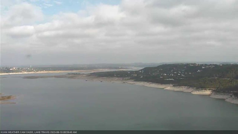 Lake Travis webcam, August 10, 2023 9:00 AM CT