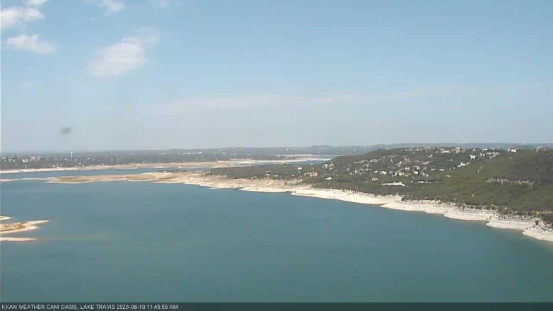 Lake Travis webcam, August 10, 2023 11:45 AM CT
