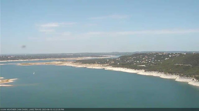 Lake Travis webcam, August 10, 2023 12:25 PM CT
