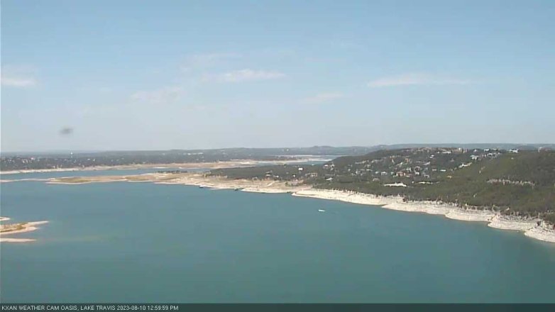 Lake Travis webcam, August 10, 2023 1:00 PM CT
