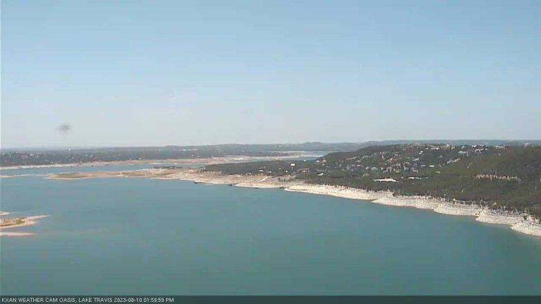 Lake Travis webcam, August 10, 2023 2:00 PM CT