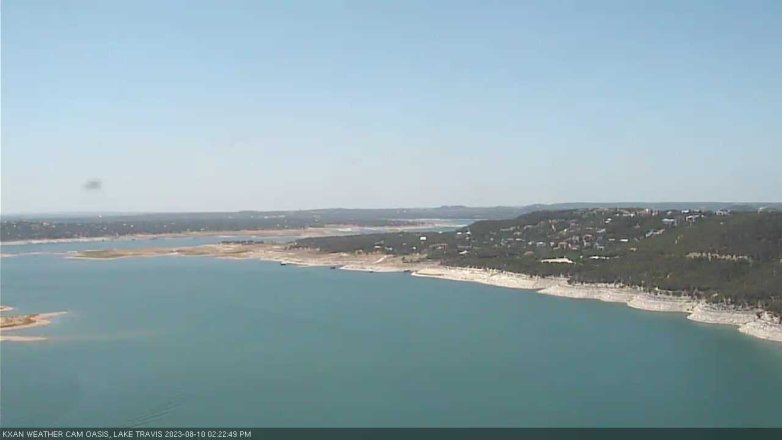 Lake Travis webcam, August 10, 2023 2:25 PM CT