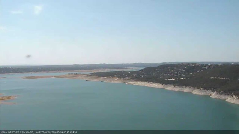 Lake Travis webcam, August 10, 2023 3:45 PM CT
