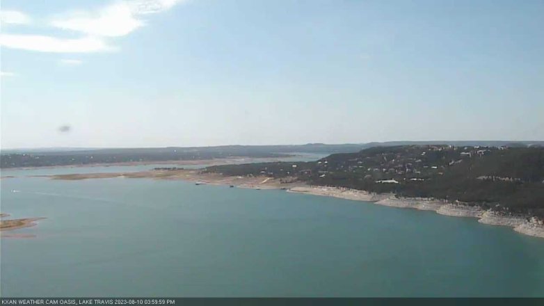 Lake Travis webcam, August 10, 2023 4:00 PM CT
