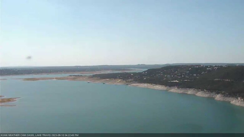 Lake Travis webcam, August 10, 2023 4:25 PM CT