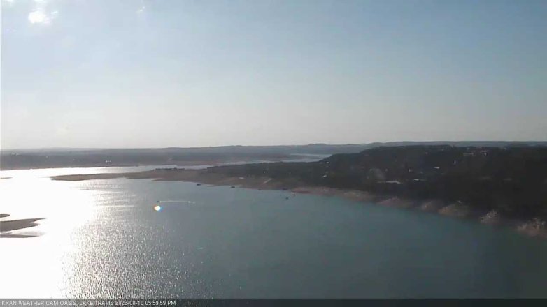 Lake Travis webcam, August 10, 2023 6:00 PM CT