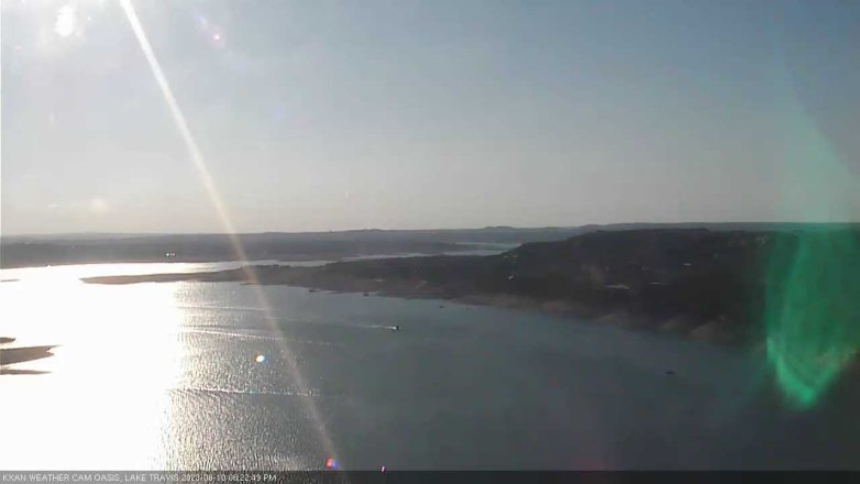 Lake Travis webcam, August 10, 2023 6:25 PM CT