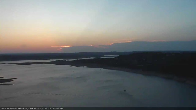 Lake Travis webcam, August 10, 2023 8:25 PM CT