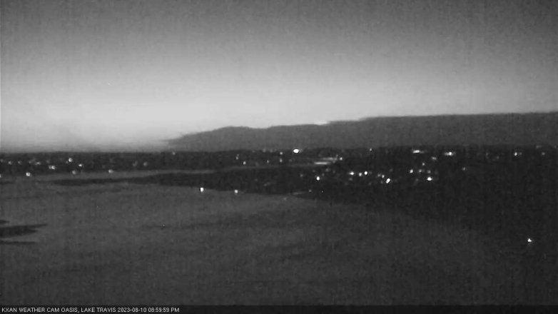 Lake Travis webcam, August 10, 2023 9:00 PM CT