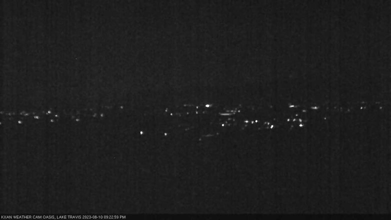 Lake Travis webcam, August 10, 2023 9:25 PM CT