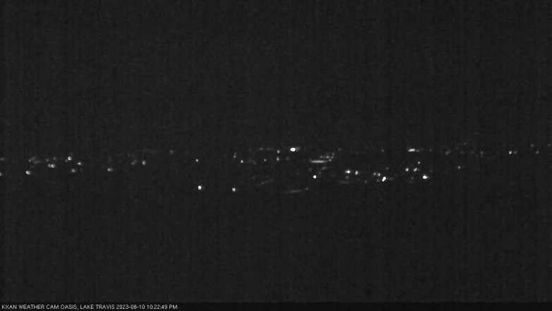 Lake Travis webcam, August 10, 2023 10:25 PM CT