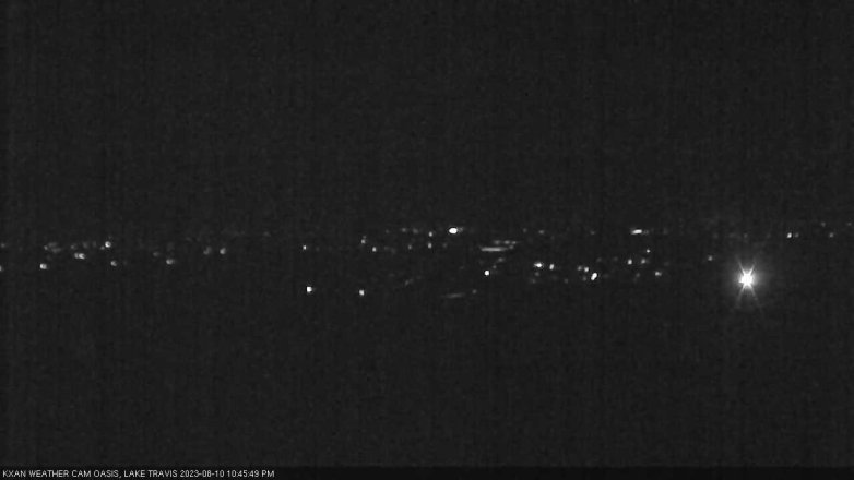 Lake Travis webcam, August 10, 2023 10:45 PM CT