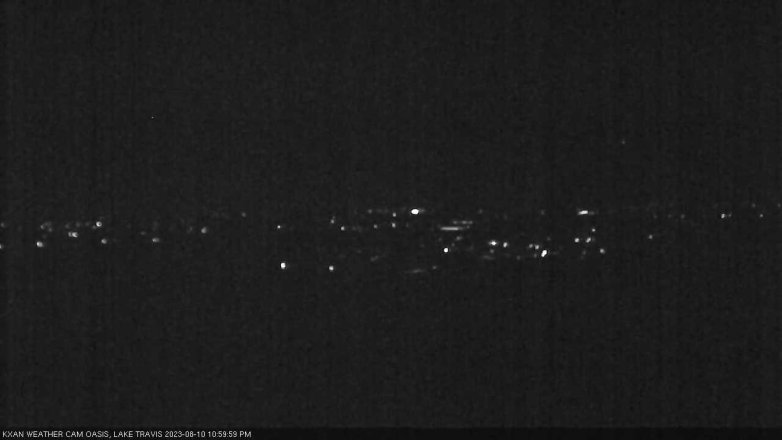 Lake Travis webcam, August 10, 2023 11:00 PM CT