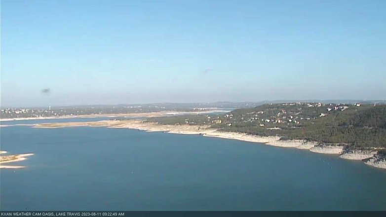 Lake Travis webcam, August 11, 2023 9:25 AM CT
