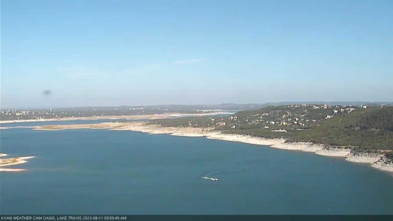 Lake Travis webcam, August 11, 2023 10:00 AM CT