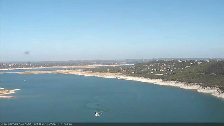 Lake Travis webcam, August 11, 2023 10:25 AM CT